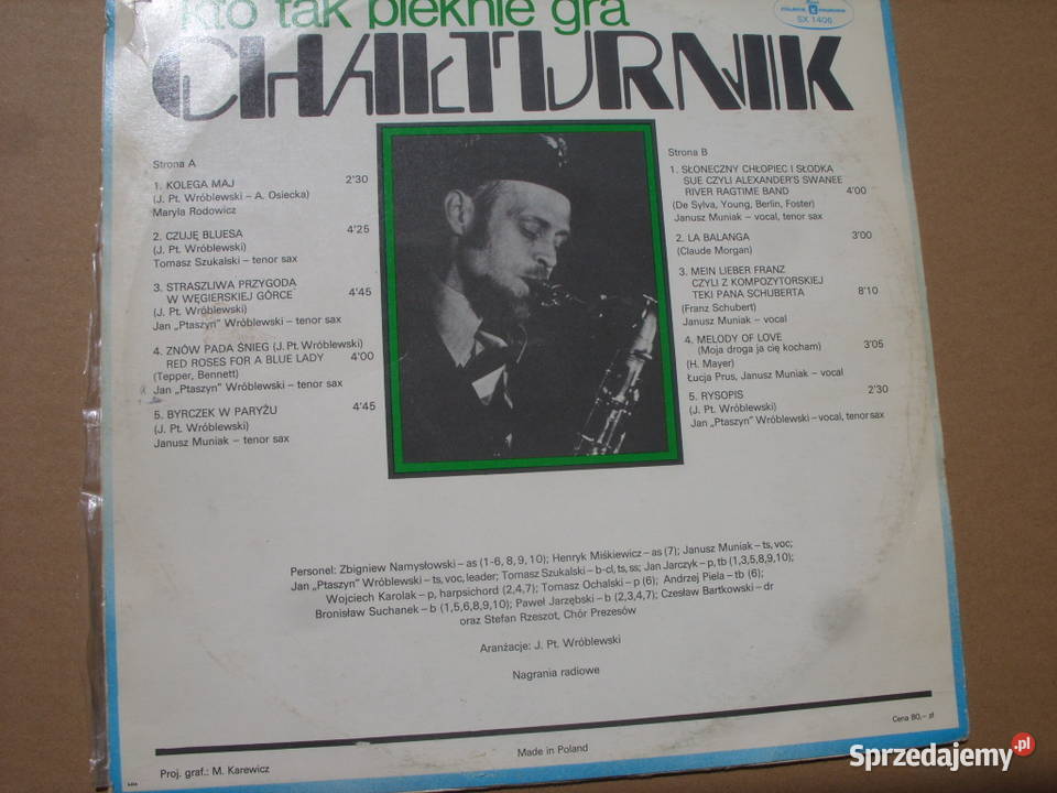 Winyl LP CHAŁTURNIKKTO TAK PIĘKNIE GRA Muza SX jazz Wołów sprzedam