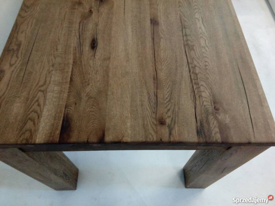 Nowoczesny stół dębowy Słoje i sęki Habufa Opole