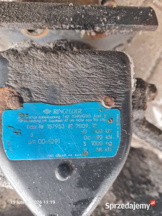 ZACZEP sprzęg RINGFEDER sprawny ciężarowe podlaskie Grajewo