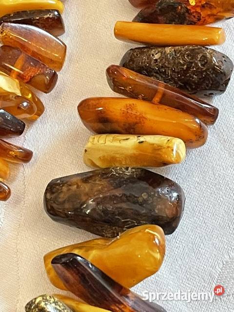 Wyjątkowy naszyjnik z bursztynu małopolskie Kraków