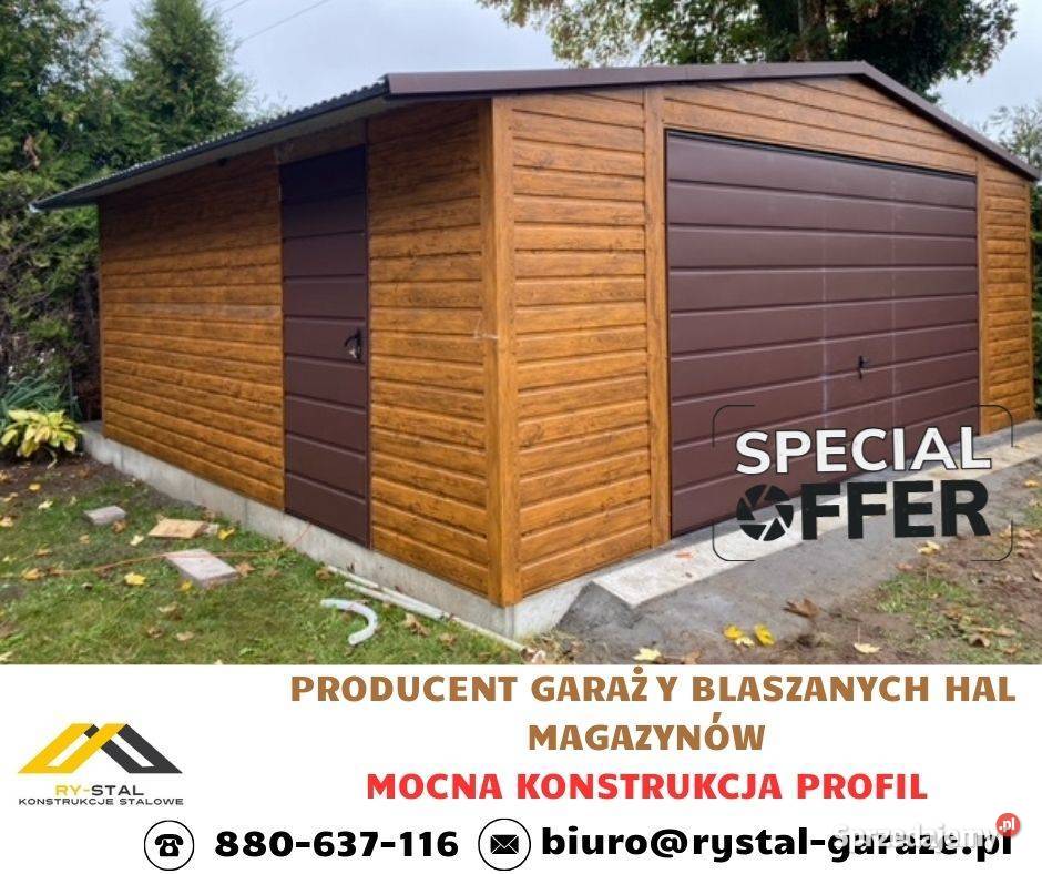 Garaż blaszany Wiata Hala Magazyn pod wymiar Maciejewo
