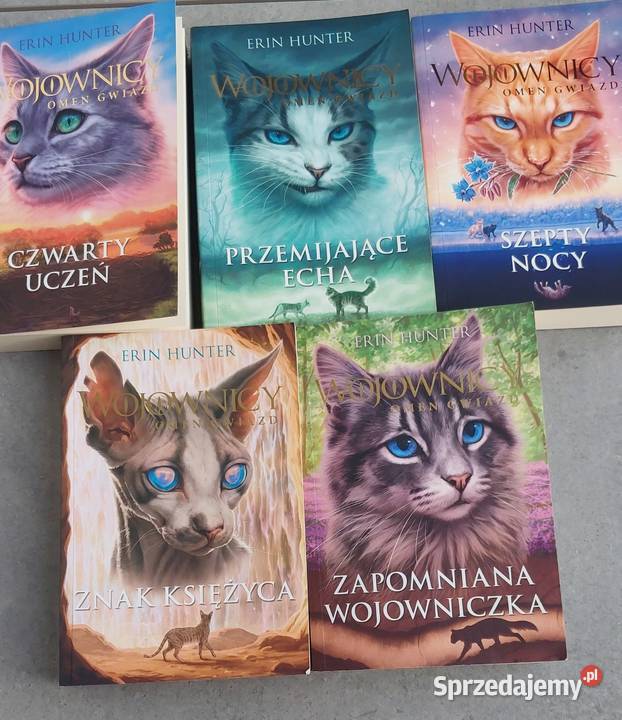 Fantasy Erin Hunter Świetne książki na jesienne miękka Lublin sprzedam