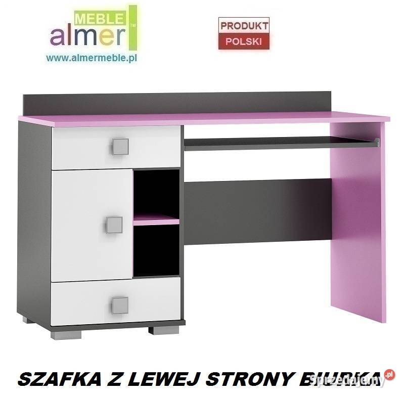 PINK Y14 biurko młodzieżowe 130x55 w76 Meble Bielsk Podlaski sprzedam