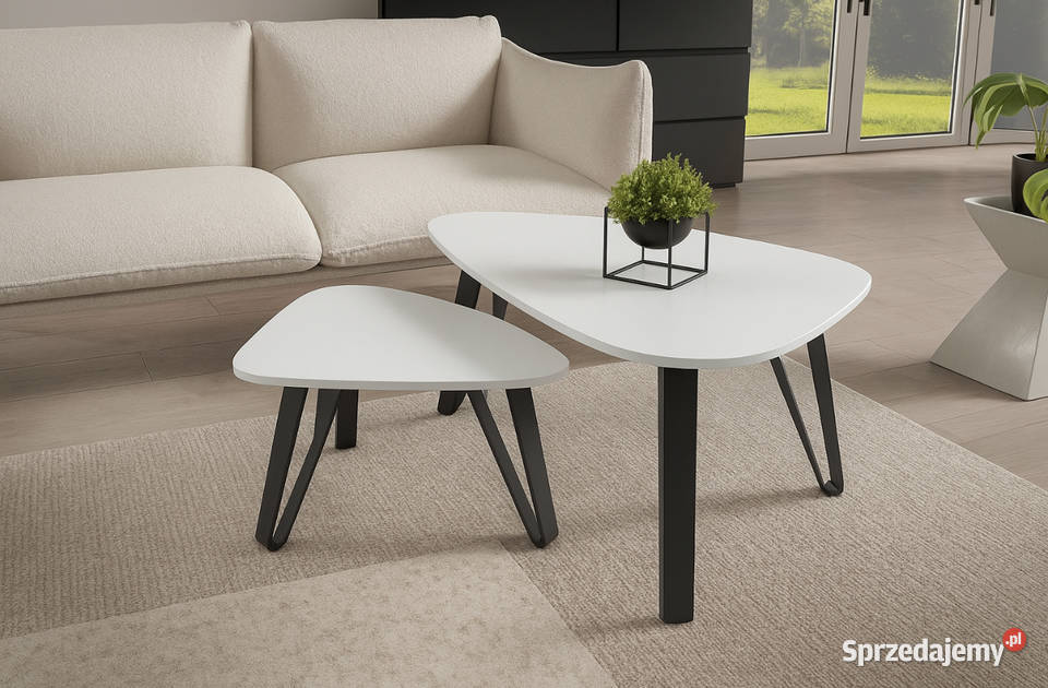 Zestaw owalnych stolików kawowych Ovo różne Tarchały Małe sprzedam