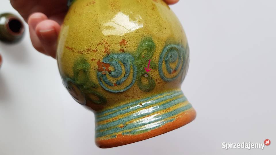 3 x wazonik ceramiczny wazoniki Łysa Góra śląskie Dąbrowa Górnicza