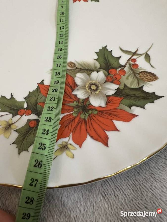 Talerz ozdobny z kwiatami Wunsider Bavaria Jasło