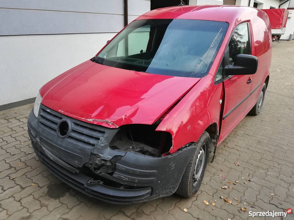 Samochód dostawczy uszkodzony Volkswagen Caddy