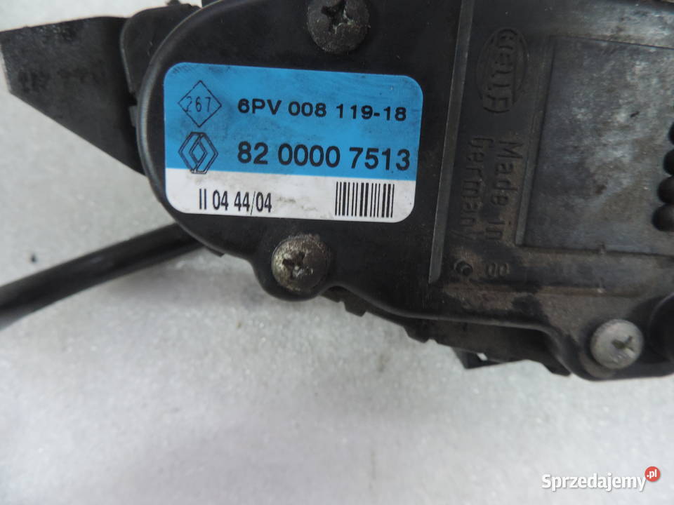 RENAULT ESPACE 4 22 DCI POTENCJOMETR PEDAŁU Rok produkcji 2004 Nowy Sącz