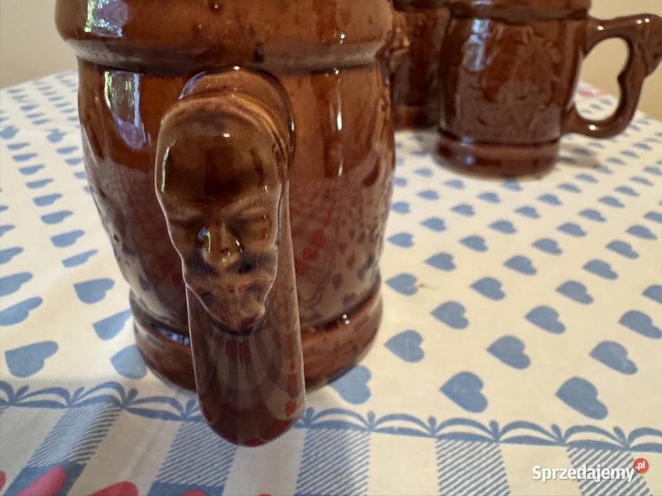 Kufle do piwa z czasów PRL lata 70 te 6 sztuk Pozostałe