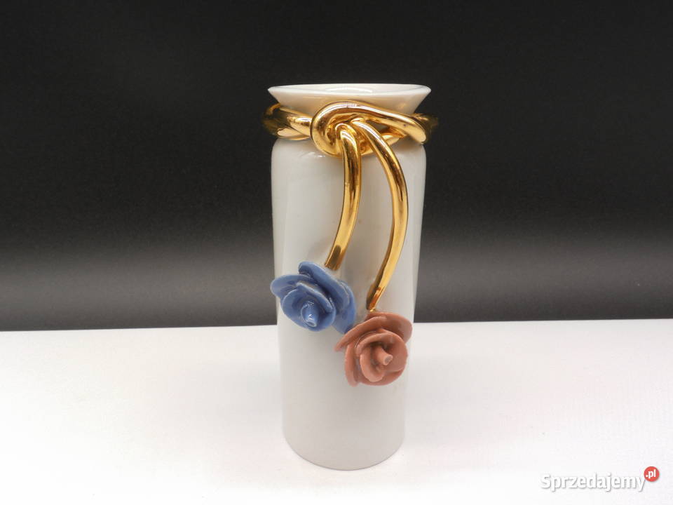 Wazon wazonik porcelanowy wyprodukowany firmę Raszków