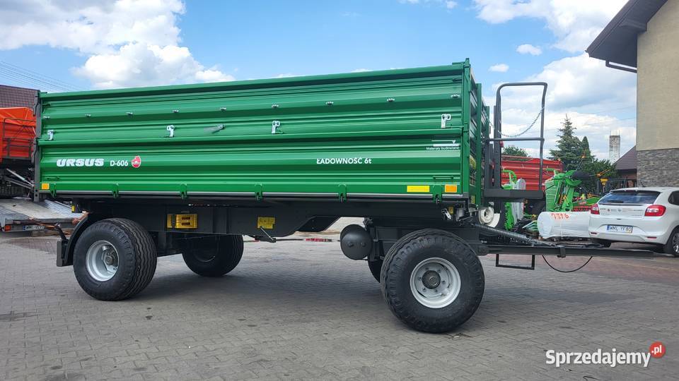 Przyczepa rolnicza URSUS D606 6 TON Zielona mazowieckie Strzegowo sprzedam