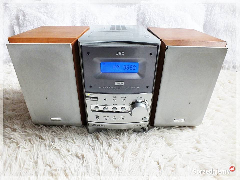 MINI Wieża JVC UX-P400 + dwa głośniki CD, kasety tuner i MP3