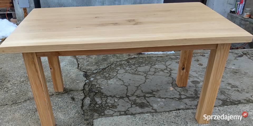 Stylowy Stół dębowy 100 drewno 74cm Balin