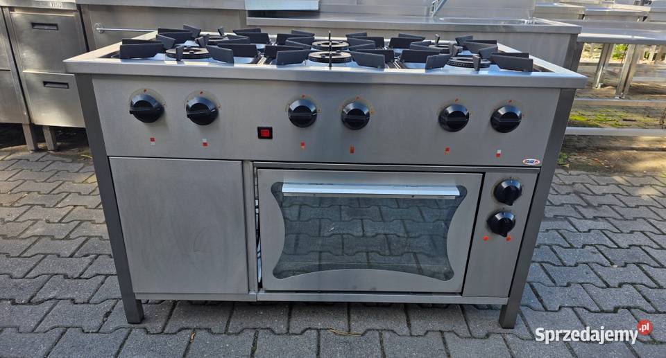 Kuchnia Gazowa 6 Pal Piekarnik Elekt EGAZ S458 N Nowe Skalmierzyce