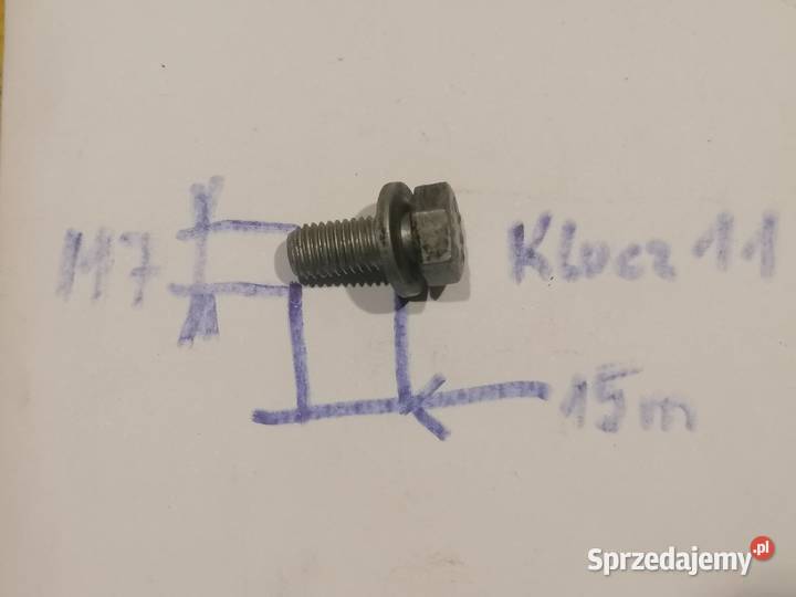 śruba M7 x 1 samochodowa klucz 11mm osobowe Motoryzacja Piotrków Trybunalski