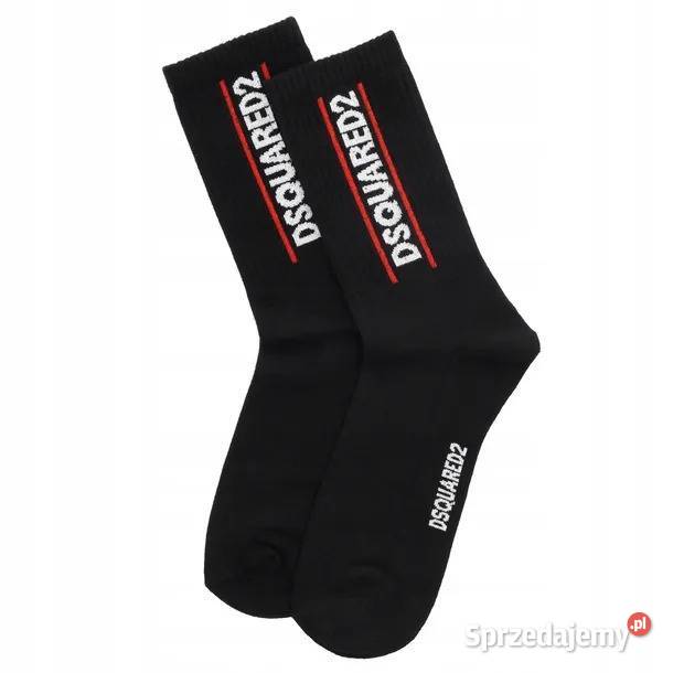 Skarpety męskie Dsquared2 classic czarne 12pak Białystok
