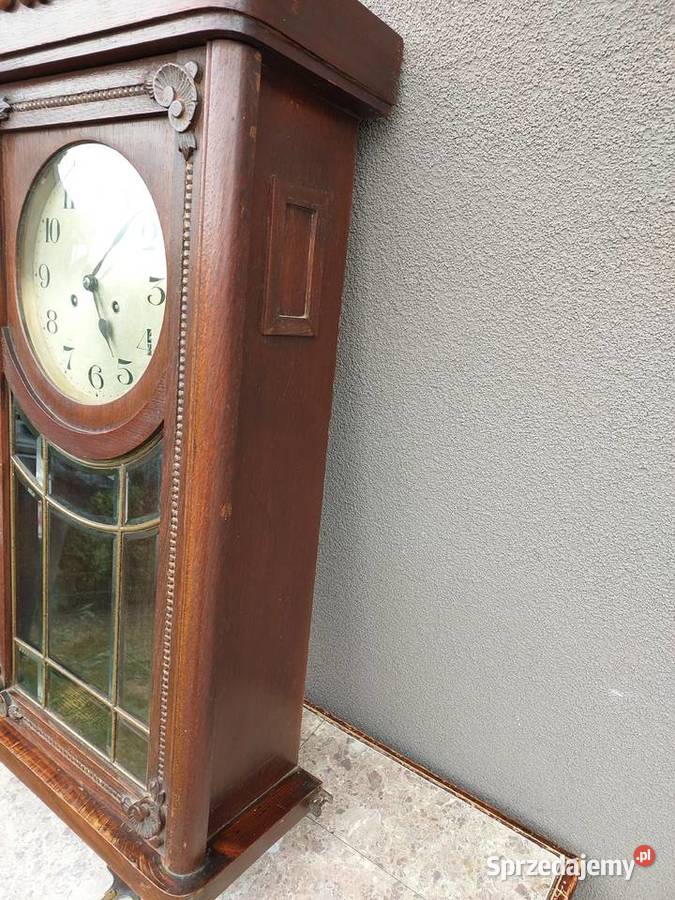 Stary 100 letni zegar ścienny Junghans piękny Tczew