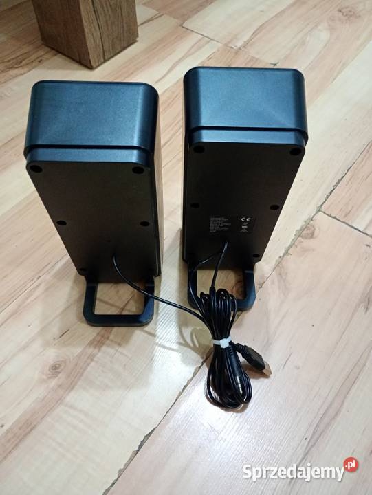 głośniki 10W mini jack USB zasilanie czarne