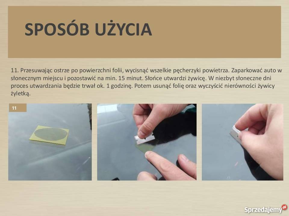 Zestaw naprawczy szyby samochodowej do szyb klej Kraków