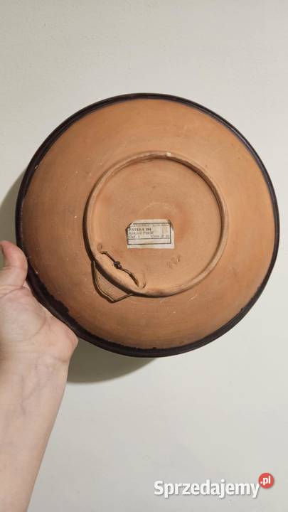 Talerz Łysak gora z etykieta Częstochowa