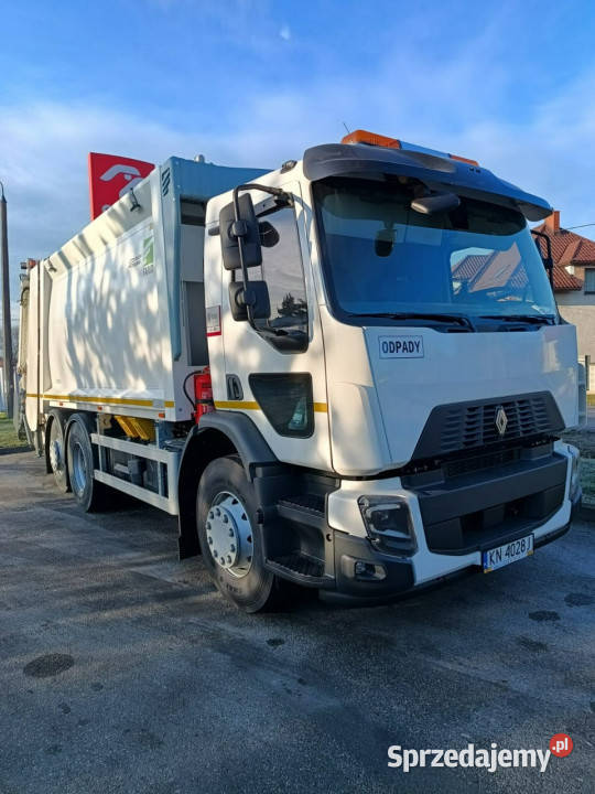 śmieciarki Renault D Wide 26 Renault śmieciarka elektryczne lusterka Sokołów
