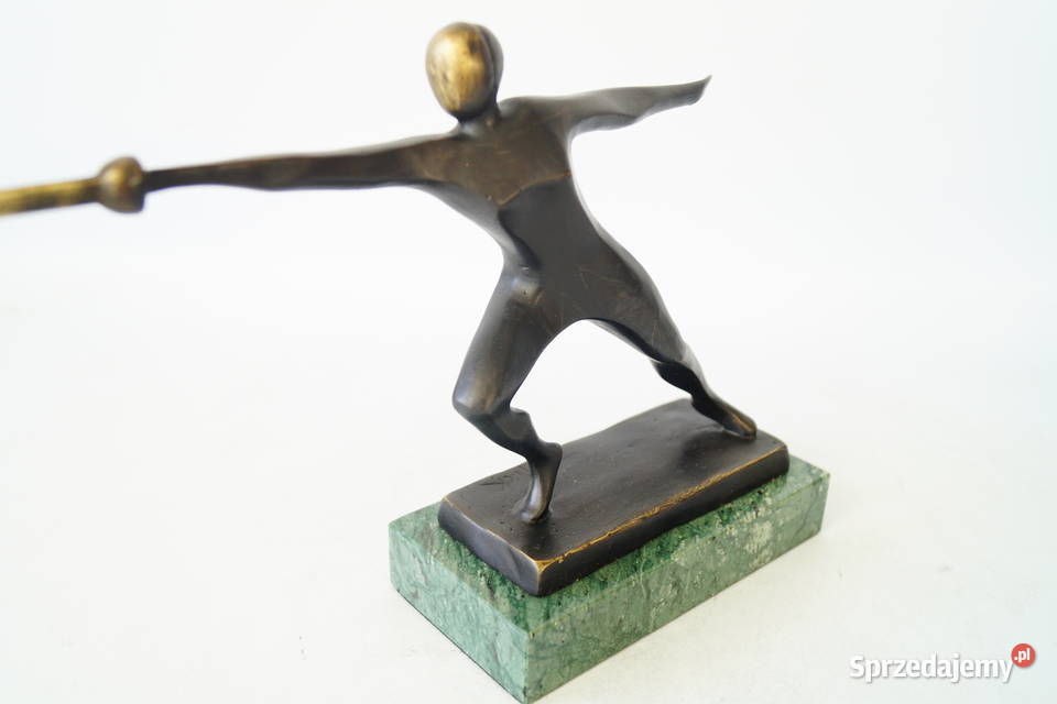 Figura z brązu szermierka szermierz walka