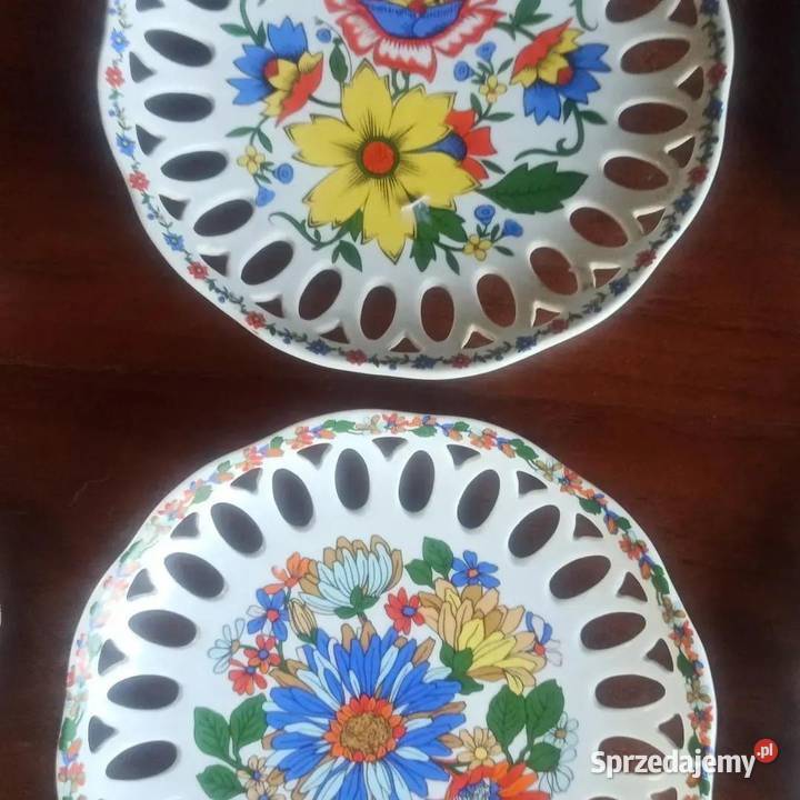 Talerz z kwiatami Syg Porcelana Schmidt Brasil pomorskie Gdańsk