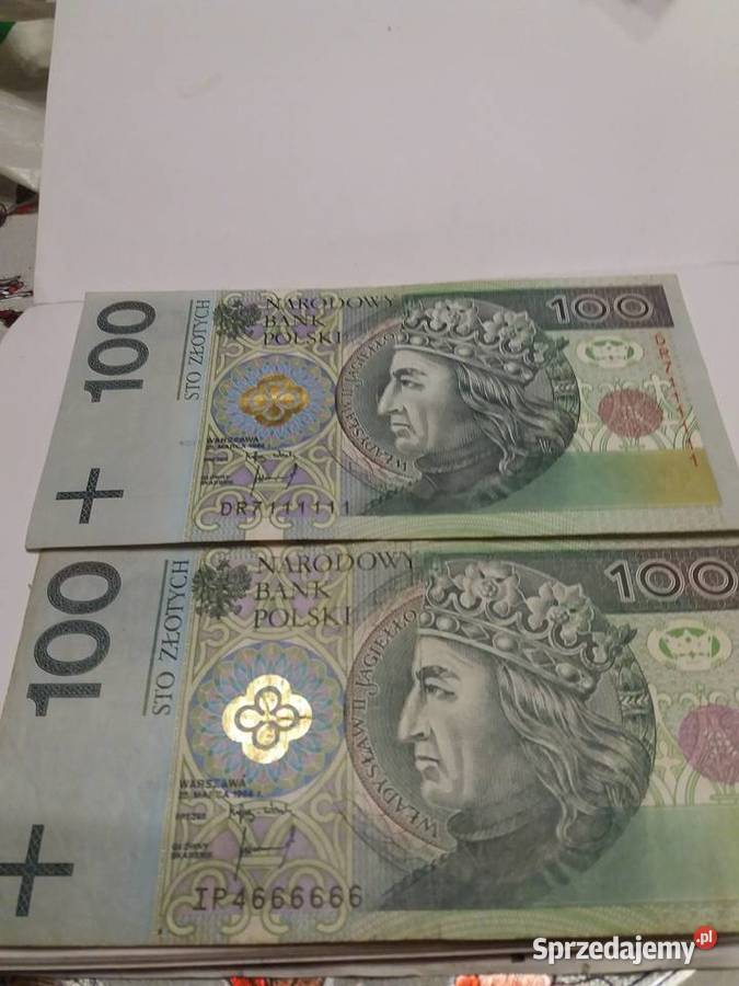 Banknoty z 6 jednakowym cyframi Numizmatyka Kraków