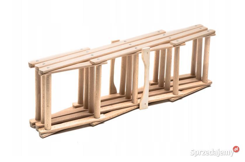 Drewniany stojak na wino składany regał na Regały