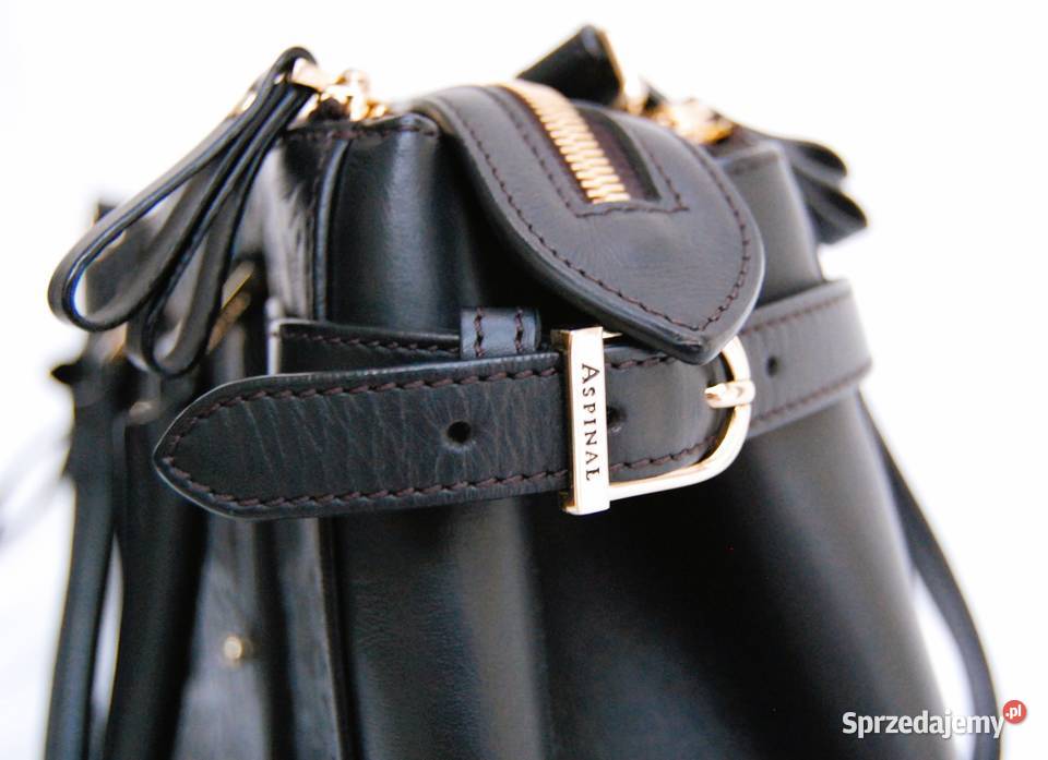Aspinal of London Brook Street Bag czarna 21cm Lublin