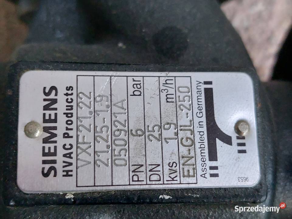 Zawór trójdrogowy Siemens z siłownikiem BELIMO Mała Wieś sprzedam