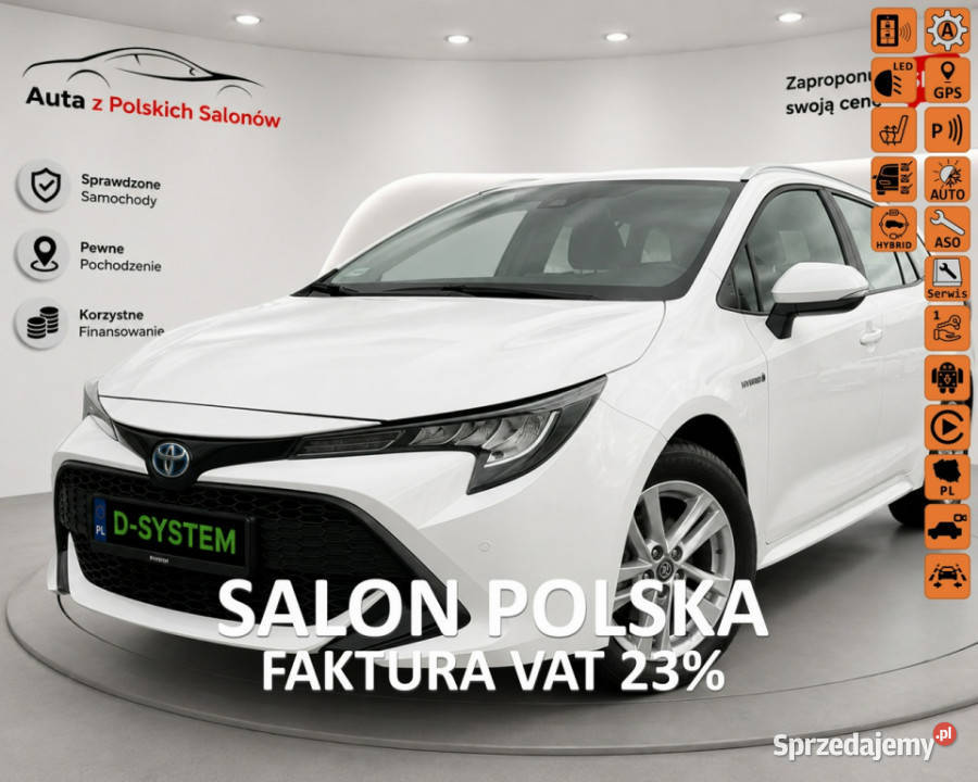 Toyota Corolla 21 Salon Polska 18 HYBRID 1wł z czujnik parkowania podlaskie Białystok