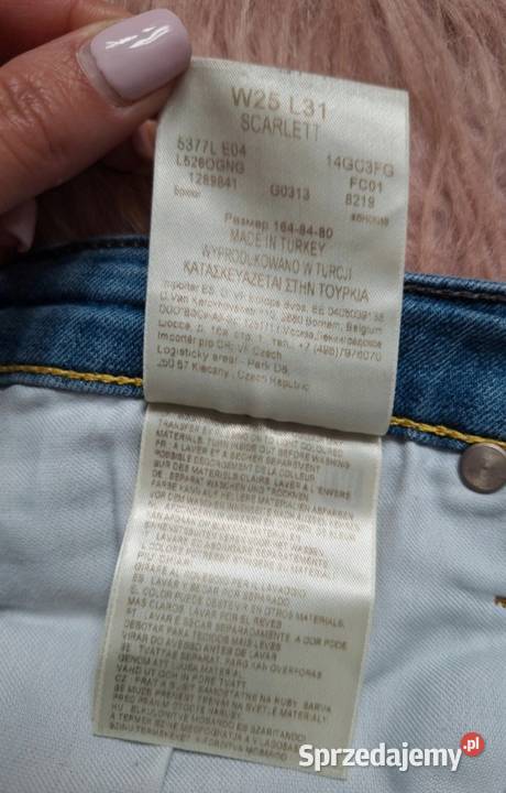 Świetne jasne jeansy proste Lee bawełna w25 l31 Lee Kraków
