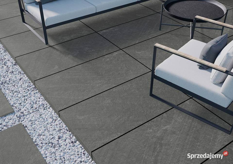 GRUBY GRES 2 PŁYTY TARASOWE 120x40 BETONOPODOBNE