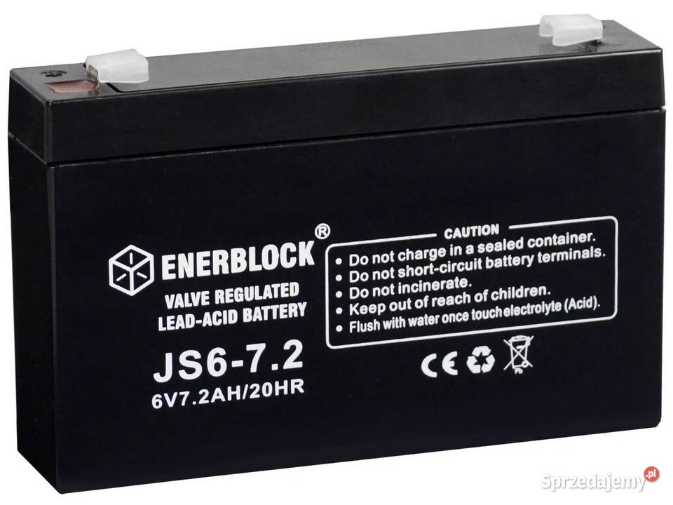 NOWY Akumulator ENERBLOCK AGM JS672 6V 72Ah Wrocław sprzedam