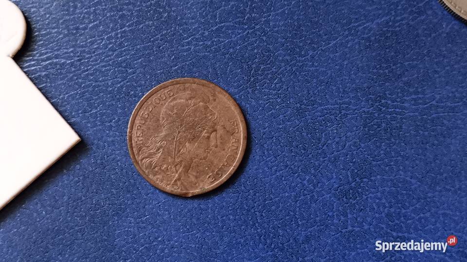 Stare monety 2 centym 1913 Francja Kolekcje Lesko