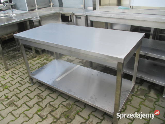 STÓŁ GASTRONOMICZNY CENTRALNY Z PÓŁKĄ 1507085 wielkopolskie