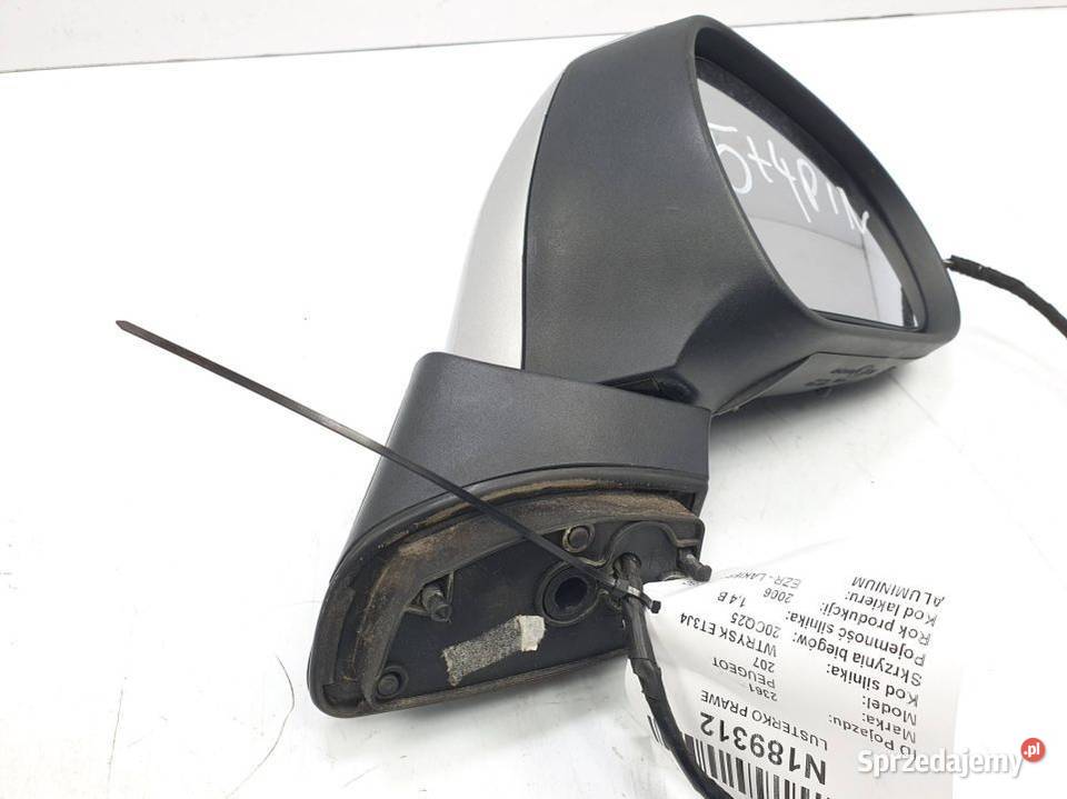 LUSTERKO PRAWE PEUGEOT 207 54 PIN Lipno sprzedam