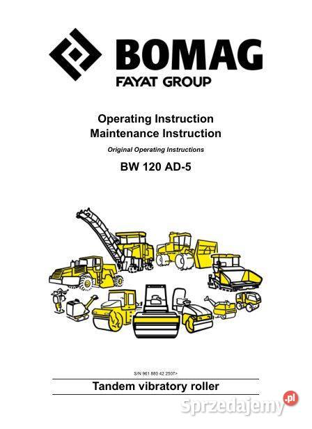 Bomag BW120AD5 instrukcja obsługi DTR Kielce