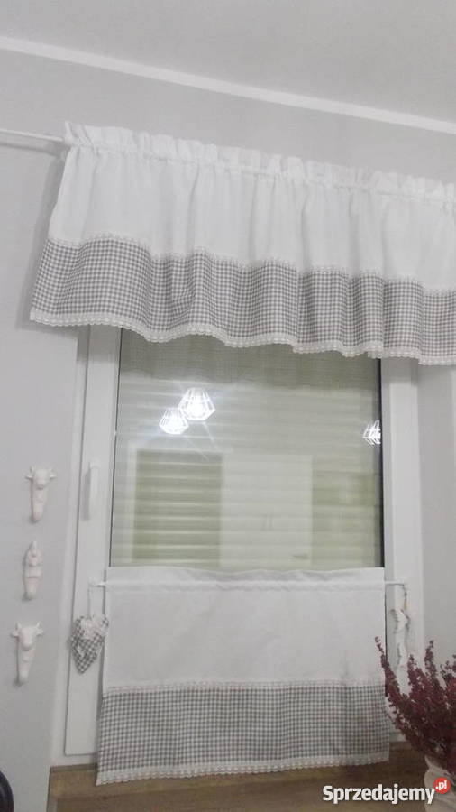 komplet lambrekin roleta zazdroska biały Włocławek sprzedam