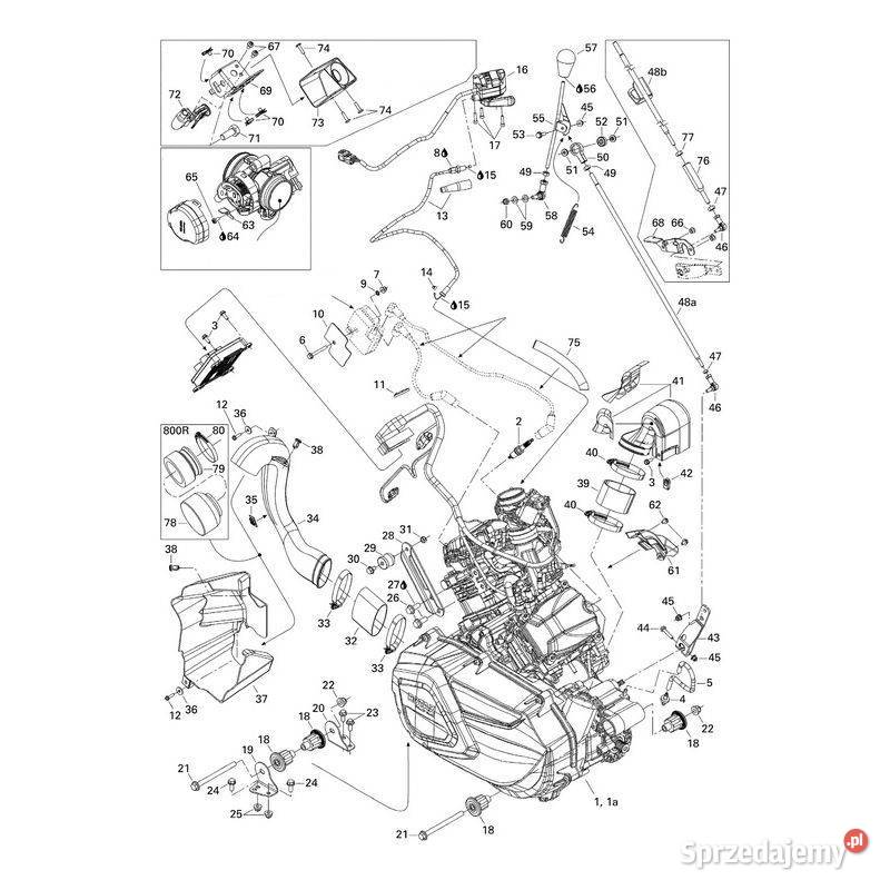 Gałka dźwigni zmiany biegów Canam BRP 705500022 małopolskie