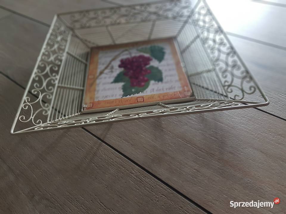 Koszyk metalowy W stylu Prowansji Ceramika i szkło Wola Podłężna