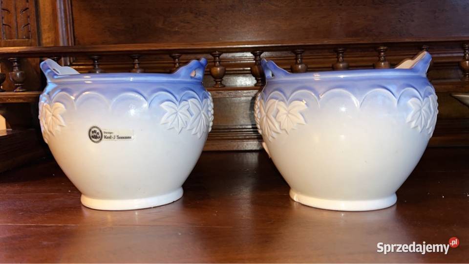 2 osłonki na doniczki Sygnowane Reliefy to