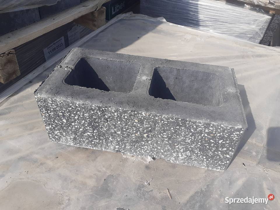 Pustak Ogrodzeniowy Split 38x19x14 Grafit Murek