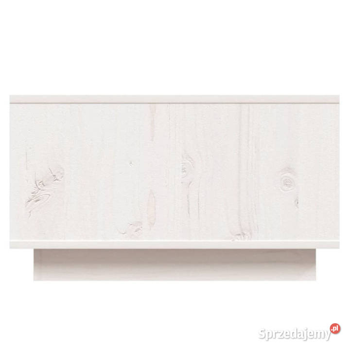 Stolik kawowy biały 55x56x32 lite drewno sosnowe Warszawa