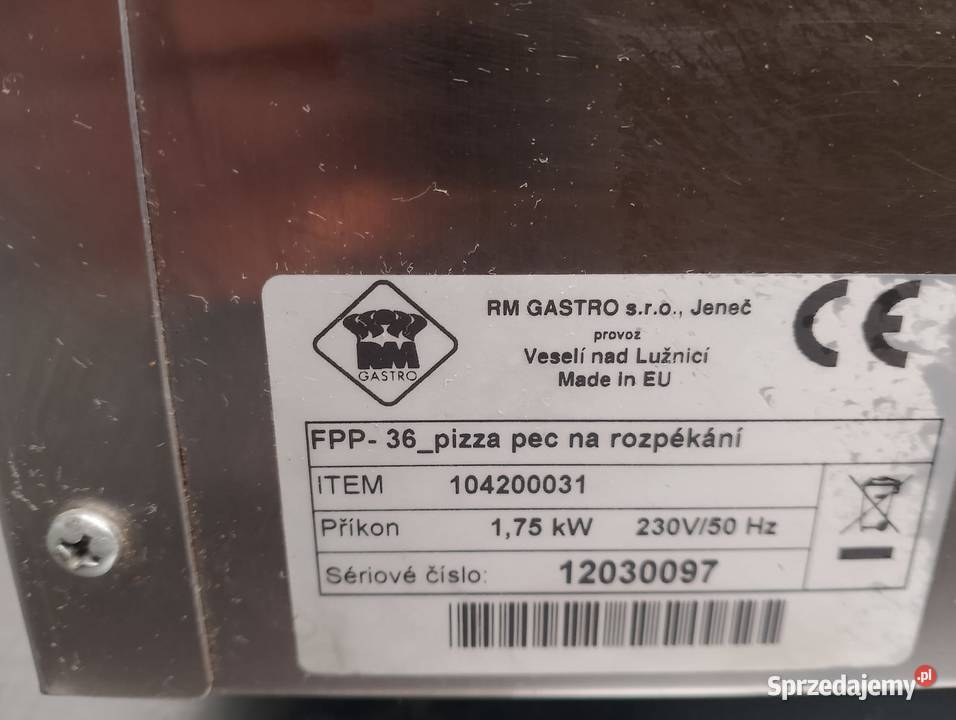 Piecyk do pizzy RM gastro FPP36 Wrocław