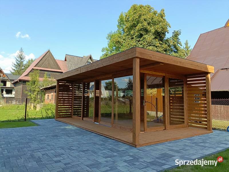 Altana 36 Nowoczesna 4x7 m| Blacha, Rynny, Taras, Drzwi Przesuwne|Producent