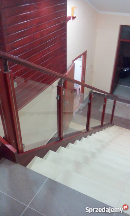 barierki balustrady nierdzewne z szybą Kęty