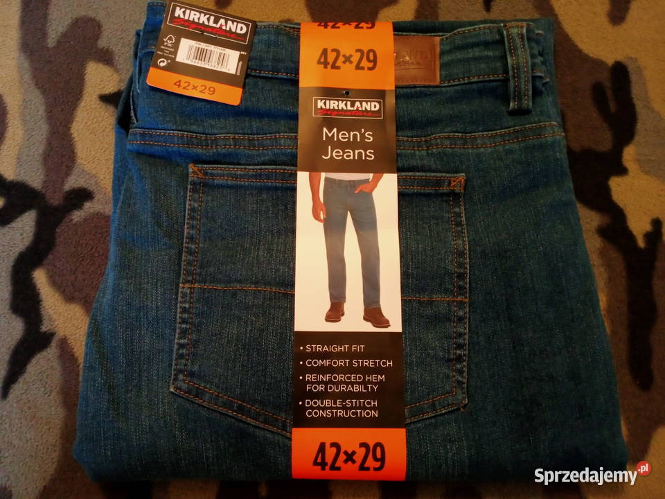 JEANSY MĘSKIE KIRKLAND USA W42 L29 PAS110 Rozmiar XXL