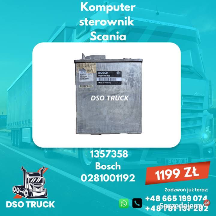 Komputer sterownik Scania 1357358 Bosch Zawichost